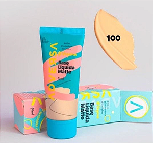 BASE LIQUIDA MATTE VEGANA ADVERSA COR 100 30ML