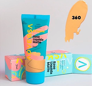 BASE LIQUIDA MATTE VEGANA ADVERSA COR 360 30ML