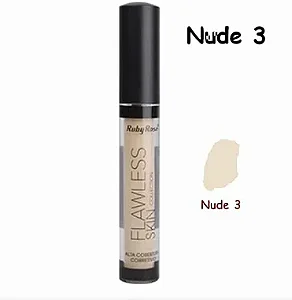 CORRETIVO LIQUIDO FLAWLESS NUDE 3 RUBY ROSE