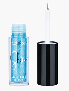 DELINEADOR LIQUIDO COM GLITTER SHINE COR 06 RUBY ROSE