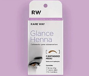 KIT GLANCE HENNA CASTANHO MEDIO RARE WAY