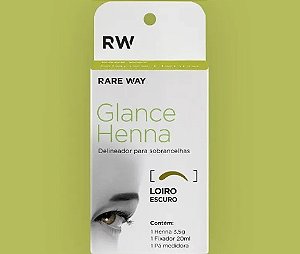 KIT GLANCE HENNA LOIRO ESCURO RARE WAY