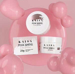 GEL PINK SHINE COM GLITTER 25G KAISA
