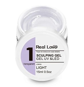 GEL CONSTRUTOR REAL LOVE 1 TRANSPARENT 15 ML