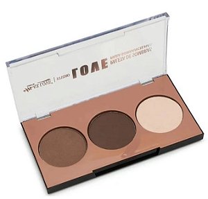 PALETA DE SOMBRA PARA SOBRANCELHAS COR 01 MAX LOVE 10G