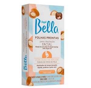 FOLHAS PRONTAS PARA DEPILAÇAO FACIAL ARGAN DEPIL BELLA