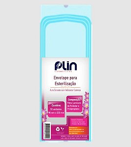 ENVELOPE PARA ESTERILIZAÇAO AUTO SELANTE C/ 50 UNI PLIN COSMETICOS