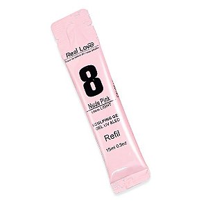 REFIL DE GEL CONSTRUTOR REAL LOVE 8 NUDE PINK 15 ML