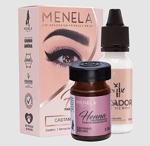 KIT HENNA CASTANHO ESCURO MENELA