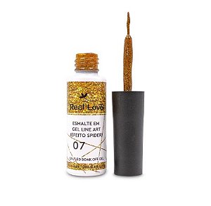 ESMALTE EM GEL LINE ART (EFEITO SPIDER) 10ML COR 07 REAL LOVE