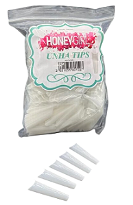TIPS BAILARINA EXTRA LONGA BRANCA 600 UNI HONEY GIRL