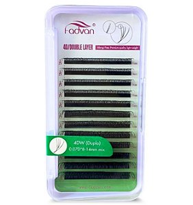 CILIOS 4D W (DUPLO) 0.07D MIX 8-14 MM PRETO FADVAN