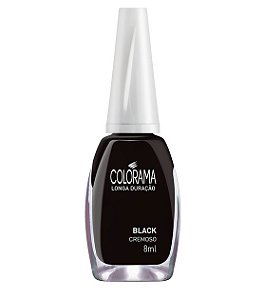 ESMALTE CREMOSO BLACK 8ML COLORAMA