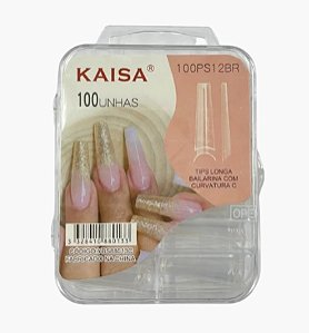 TIPS BAILARINA EXTRA LONGA TRANSPARENTE 100UN KAISA