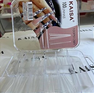 TIPS VAMP EXTRA LONGA TRANSPARENTE 100UN KAISA