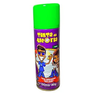 TINTA DA ALEGRIA SPRAY DE TINTA TEMPORARIA PARA CABELO 150ML VERDE