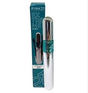 MASCARA PARA CILIOS EXTREME 2 EM 1 PINK 21