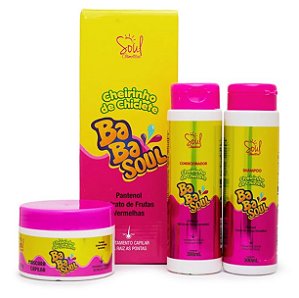 KIT CAPILAR TUTTI FRUTTI BABASOUL COM 3 ITENS SOUL COSMETICOS