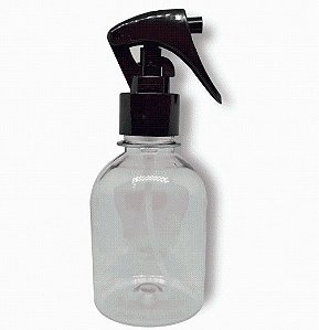 BORRIFADOR PLASTICO TRANSPARENTE MINI GATILHO 200ML PLIN COSMETICOS