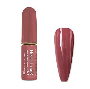 ESMALTE EM GEL 3 EM 1 5ML COR 37 REAL LOVE