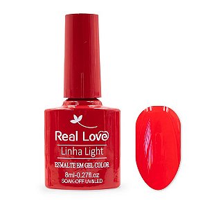 ESMALTE EM GEL 8ML LINHA LIGHT COR P204 REAL LOVE