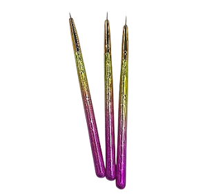 KIT DE PINCEL COM 3UNI PARA UNHAS DAFU