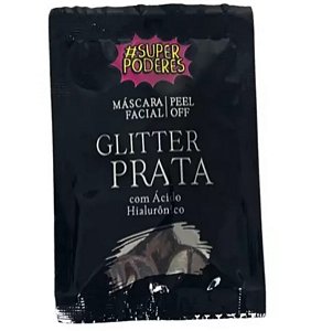 SACHE MASCARA FACIAL 8G GLITTER PRATA SUPER PODERES