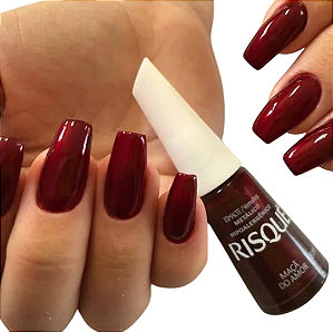 ESMALTE METALICO RISQUE MAÇA DO AMOR