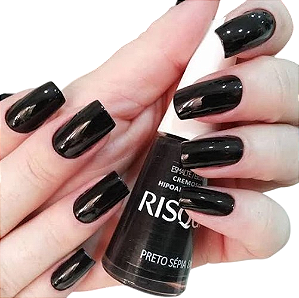 ESMALTE CREMOSO PRETO SÉPIA 8ML RISQUE