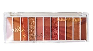 PALETA DE SOMBRA COM 11 CORES COR 02 SARAH'S BEAUTY