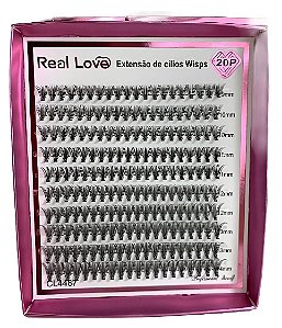CAIXA DE CILIOS TUFINHO SEM NÓ 20P MIX 0.10D REAL LOVE