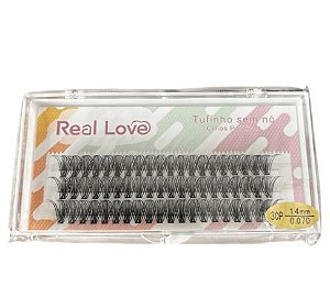CILIOS TUFINHO SEM NÓ 30P 14MM 0.07D REAL LOVE