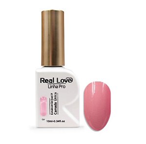 ESMALTE EM GEL LINHA PRO 10ML CAMADA UNICA COR 16 REAL LOVE