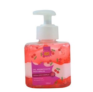 GEL HIDRATANTE PARA VIRILHA CEREJA COM CHANTILLY 180ML SUPER PODERES