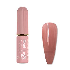 ESMALTE EM GEL 3 EM 1 5ML COR 10 REAL LOVE