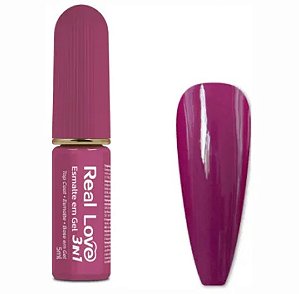 ESMALTE EM GEL 3 EM 1 5ML COR 35 REAL LOVE