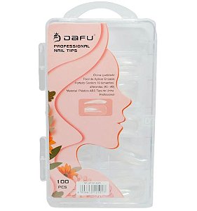 UNHA POSTIÇA REALISTA BAILARINA TRANSPARENTE 120PÇS DAFU