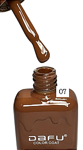 ESMALTE EM GEL COLEÇAO TOM DE MARROM COR 07 10ML DAFU