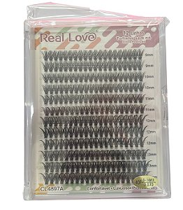 CILIOS TUFINHO SEM NÓ 40P 0.07D MIX REAL LOVE