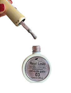 ESMALTE EM GEL REFLETIVO OLHO DE GATO 10ML COR 03 REAL LOVE