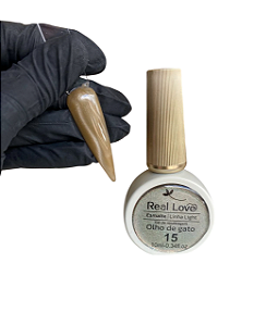 ESMALTE EM GEL REFLETIVO OLHO DE GATO 10ML COR 15 REAL LOVE