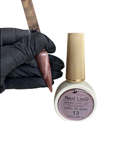 ESMALTE EM GEL REFLETIVO OLHO DE GATO 10ML COR 13 REAL LOVE