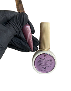 ESMALTE EM GEL REFLETIVO OLHO DE GATO 10ML COR 14 REAL LOVE