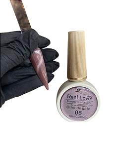 ESMALTE EM GEL REFLETIVO OLHO DE GATO 10ML COR 05 REAL LOVE