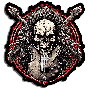 Skull Guitar Rock