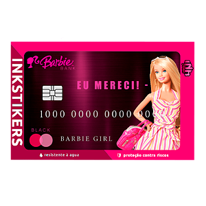 Skincard Cartão Black da Barbie