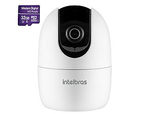 Camera Giratoria Wi-fi Intelbras Mibo Im4 Com Cartao 32gb