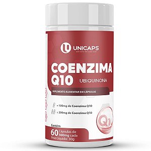 Coenzima Q10 200mg Ubiquinona 60 Cápsulas - Unicaps