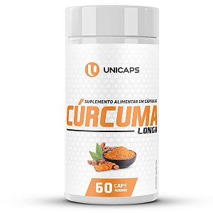 Cúrcuma Longa 60 Cápsulas 500mg - Unicaps