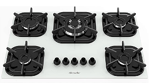 FOGAO COOKTOP  5B - MUELLER TRIPLA CHAMA BRANCO
